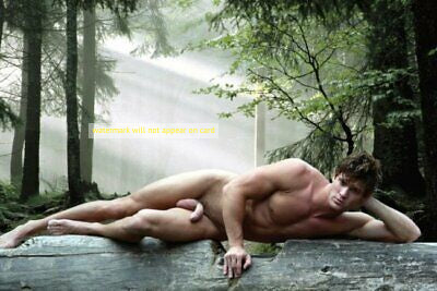 POSTCARD / Leighton reclining nude in forest
