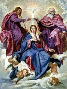 POSTCARD / VELASQUEZ, Diego / The Coronation of the Virgin, 1635