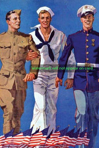 POSTCARD / SHERIDAN John / Army, Navy and Marines, 1937