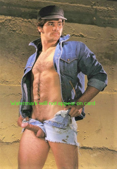 POSTCARD / Hank Ditmar nude in denim